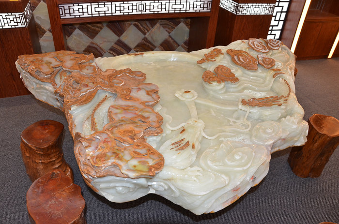 高端石材品牌,玉石產(chǎn)品,玉石茶幾,龍美達(dá)石材集團(tuán),尚石珍品