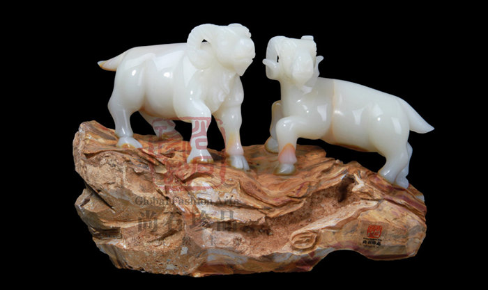 玉石禮品,玉雕品牌,喜氣洋洋,龍美達(dá)石材集團(tuán),尚石珍品